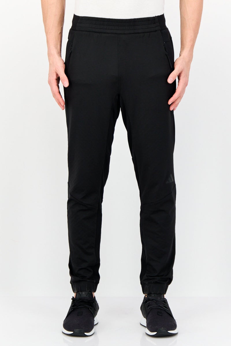 Adidas Men Slim Fit Training Track Pants, Black  - Image 1