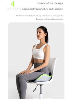 Pretocter Ergonomic Memory Cotton Cushion, Supports The Waist, Reduces Pressure and Protects Buttocks,suit For Work and Relax Tailbone Orthopedic  - Image 5