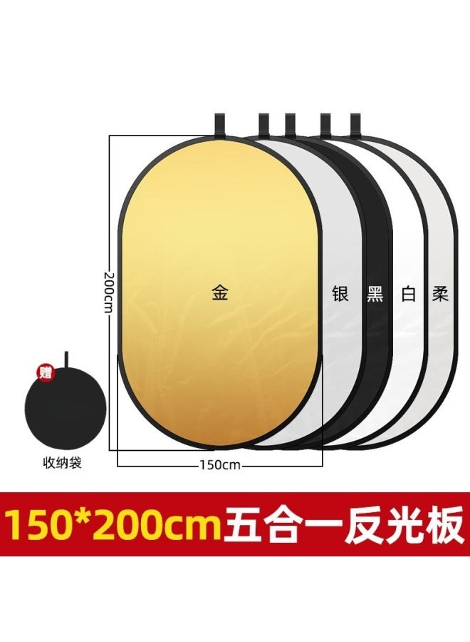 Neutral لوحة إضاءة ملء التصوير، حجم كامل، لوحة إضاءة كاميرا الهاتف المحمول، لوحة عاكسة قابلة للطي للتصوير الفوتوغرافي - Image 1