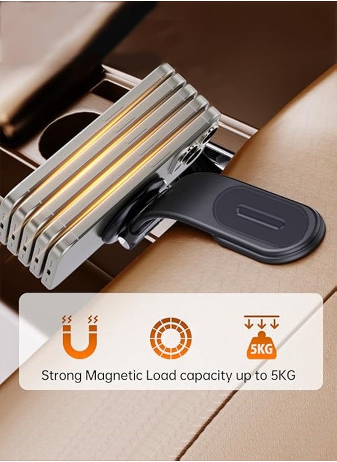 Magnetic Car Phone Holder - Compatible with iPhone 15 Pro Max/15 Pro/15 Plus - Flexible Titanium Alloy Arm - Mounts on All Dashboards and Windshields - Model C02