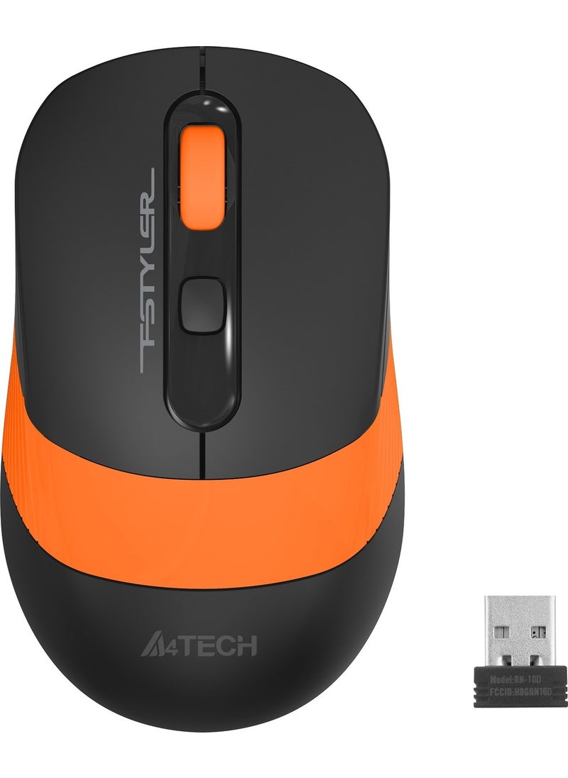 A4TECH A4 TECH FG10 OPTICAL MOUSE NANO USB ORANGE 2000 DPI  - Image 1