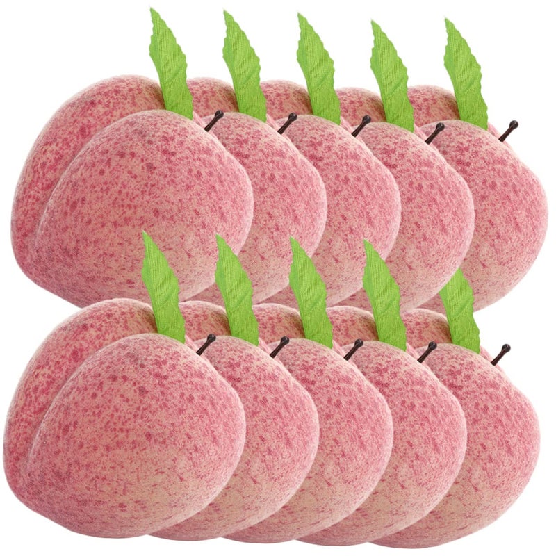 Lifelike Artificial Peach Decorations 10PCS For Table Centerpiece Fruit Photography Props - Image 2