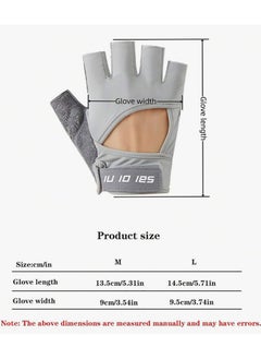 Cuken Gym Hand Gloves with Anti-skid and Wear-resistant, Comfortable Exercise Gloves and Breathable Gym Gloves Weight Lifting Gloves, Black M  - Image 2