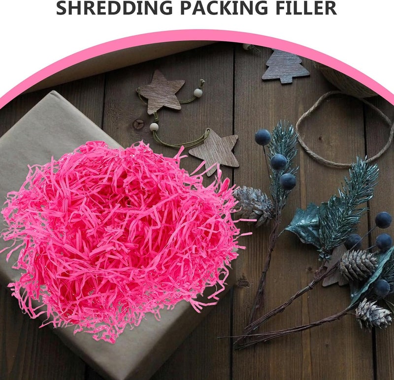 Healeved Shredded Paper Filler for Baskets 100g Crinkle Cut Packing Paper for Shipping Boxes Valentine’s Day Basket Filling Decorative Wrap - Image 3