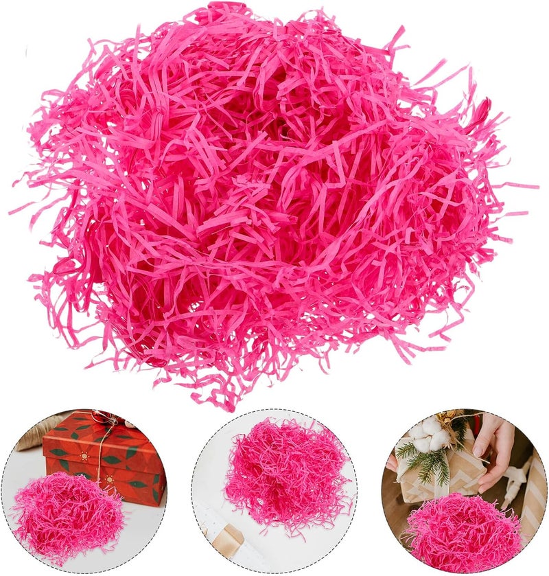 Healeved Shredded Paper Filler for Baskets 100g Crinkle Cut Packing Paper for Shipping Boxes Valentine’s Day Basket Filling Decorative Wrap - Image 5