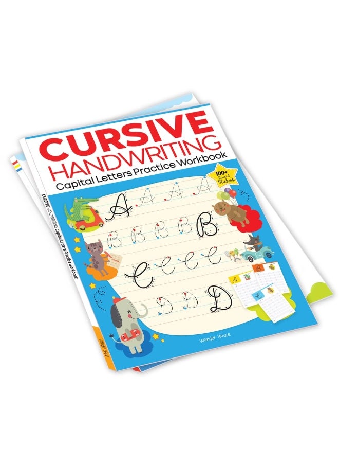 Cursive Handwriting - Capital Letters: Practice Workbook For Children  - Image 4
