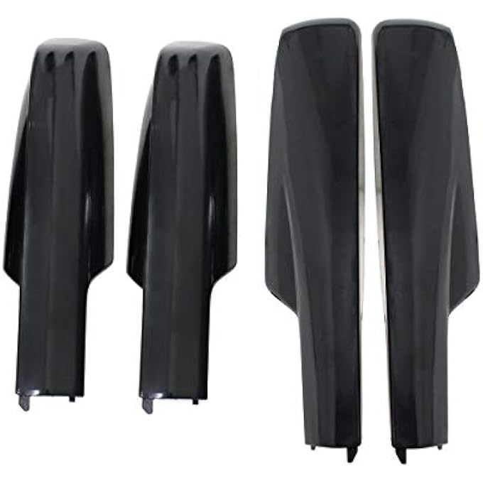 rayihni Set of 4 Black Roof Luggage Cargo Rail Rack End Cap Protection Cover Shell Trim - Image 1