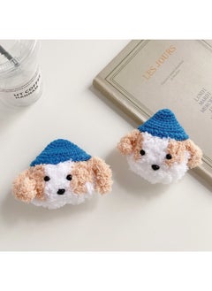Airpods 4 Headphone Protective Case Cartoon Plush Doll For Apple1/2/3 Gen Pro Wireless Bluetooth Soft-Color:Plush Soft Shell-Blue Brown Dog-Model:Airpods Pro/Pro2 Universal (protective Sleeve)