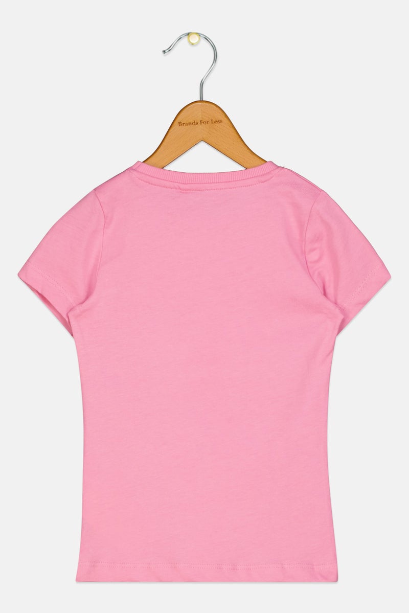 NAME IT Toddlers Girl Short Sleeve Graphic T-Shirt, Pink - Image 2