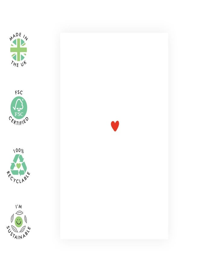 سنترال 23 بطاقة معايدة حب بسيطة - "قلب بسيط، هدايا جميلة له، لها، للزوج، للزوجة، للصديقة، للصديق، للزوج/الزوجة، للأزواج، للنساء، للرجال - عيد الحب - مع ملصقات مرحة - Image 2