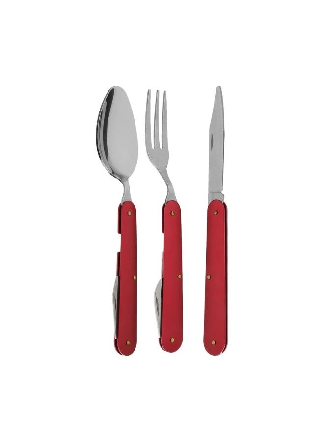 Oxin ST3 folding travel spoon and fork - Image 2