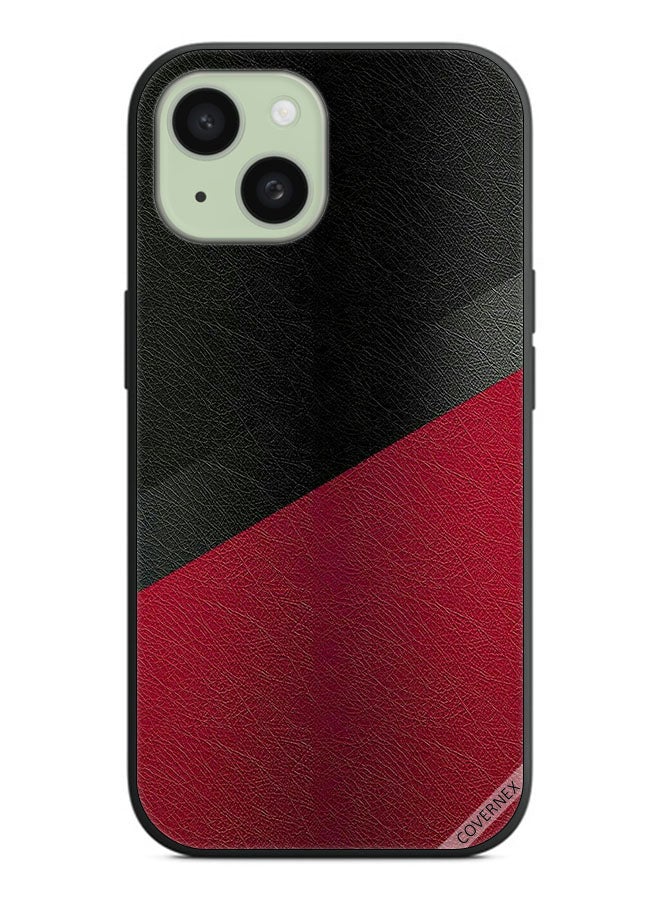 Covernex Protective Case Cover For Apple iPhone 15 Leather Pattern - Image 1