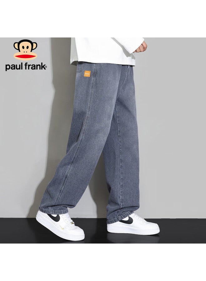 Paul Frank Paul Frank Men's Spring Casual Jeans Men's Loose Straight Wide Leg Pants Men's Pants Cement Gray Xl  - Image 5