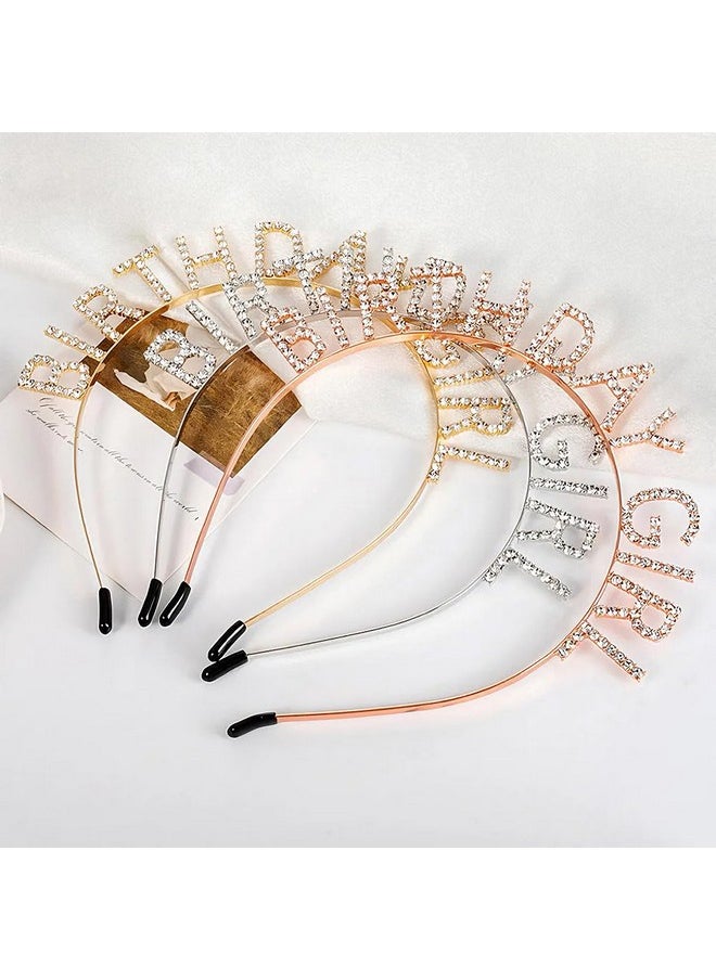 Ali Pearl Ali Pearl Birthday Crowns for Women, Rose Gold Birthday Girl Sash & Birthday Tiara for Women Set, Glitter Headband Birthday Gifts for Women, Sweet Happy Birthday Decorations For Women  - Image 5