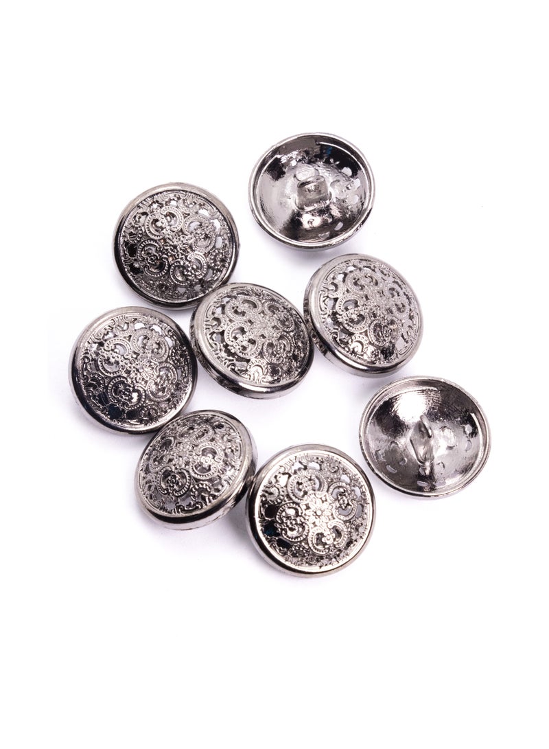 26pcs 3 sizes Round Shape Sewing Metal Button. (Black Color)  - Image 5