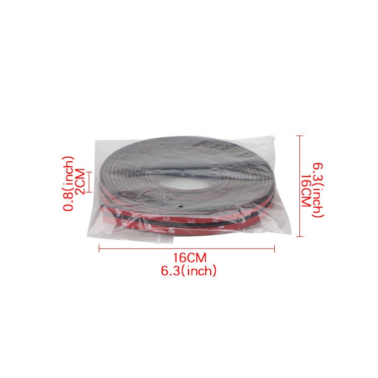 Car sealing strip T-shaped front windshield sunroof window rear tailgate sealing sound insulation and waterproof strip 14mm/9mm car edge sealing strip 2M - Image 5