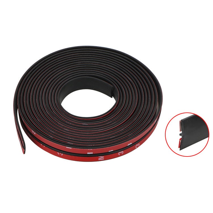 Car sealing strip T-shaped front windshield sunroof window rear tailgate sealing sound insulation and waterproof strip 14mm/9mm car edge sealing strip 2M - Image 1
