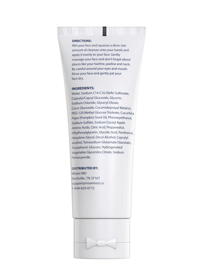MiamiMD Foaming Facial Cleanser Gentle Exfoliating Face Wash For Mature Skin Hydrating And Moisturizing Paraben Free Cruelty Free Face Care For All Skin Types - Image 5