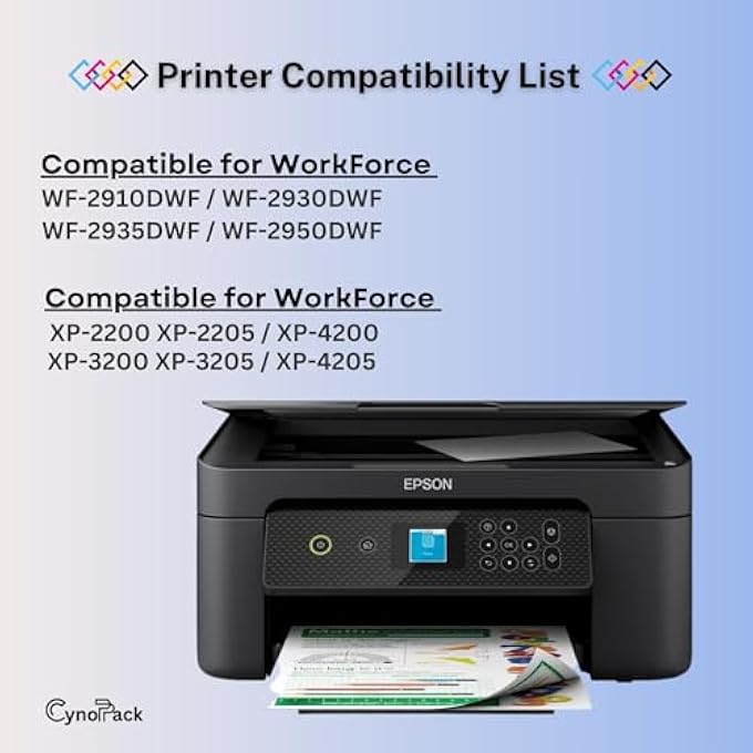 604XL COMPATIBLE EPSON INK CARTRIDGES MULTIPACK FOR EPSON EXPRESSION HOME XP2200 XP2205 XP3200 XP3205 XP4200 XP4205 WORKFORCE WF2910DWF WF2930DWF WF2935DWF WF2950DWF - Image 2