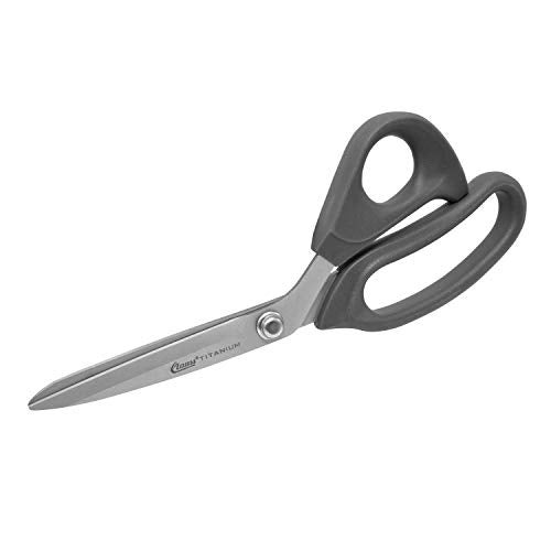 Clauss 18080 9-Inch Bent Titanium Bonded Adjustable Tension Shears with Extra Large Ultraflex Handles, Grey - Image 1