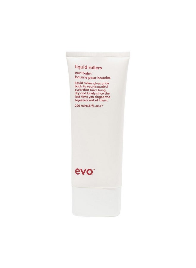 EVO - Liquid Rollers Curl Balm - Hair Styling Balm - Enhances Natural Curls, Protects Frizz & Improves Overall Condition - 200Ml / 6.8Oz - Image 1