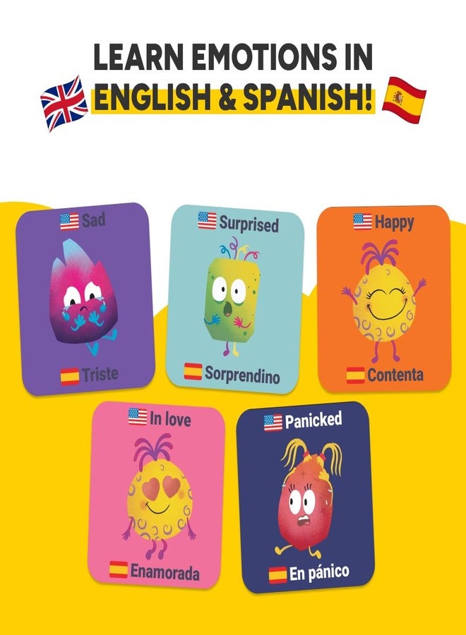 Kidrox Emotions Matching Game - Bilingual Memory Card Game in English & Spanish for Kids Ages 3+ | Learn & Mimic Emotions with Kidrox Squad | Premium Magnetic Box | 40 Tiles - Image 3