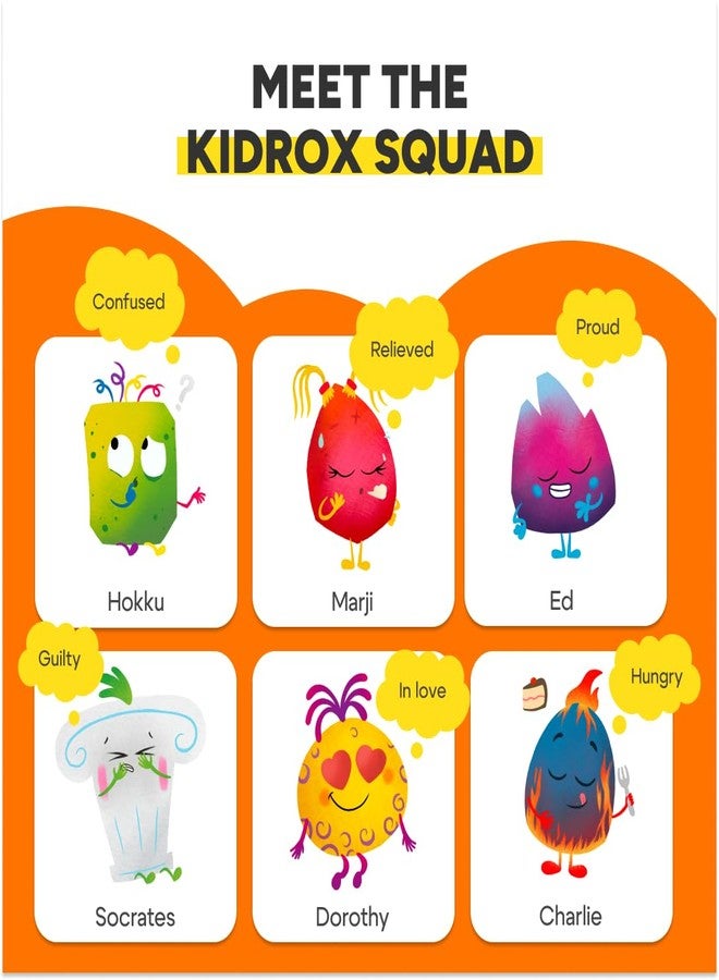 Kidrox Emotions Matching Game - Bilingual Memory Card Game in English & Spanish for Kids Ages 3+ | Learn & Mimic Emotions with Kidrox Squad | Premium Magnetic Box | 40 Tiles - Image 5