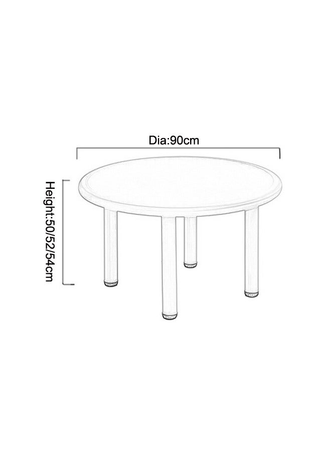 JSAITOYS Kids Furniture Round Plastic Table Children Kindergarten Desks  - Image 4