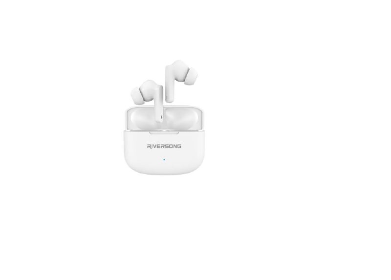 RIVERSONG Airfly L6 Tws Earbuds - White, Wireless Headphones Headset - Image 1
