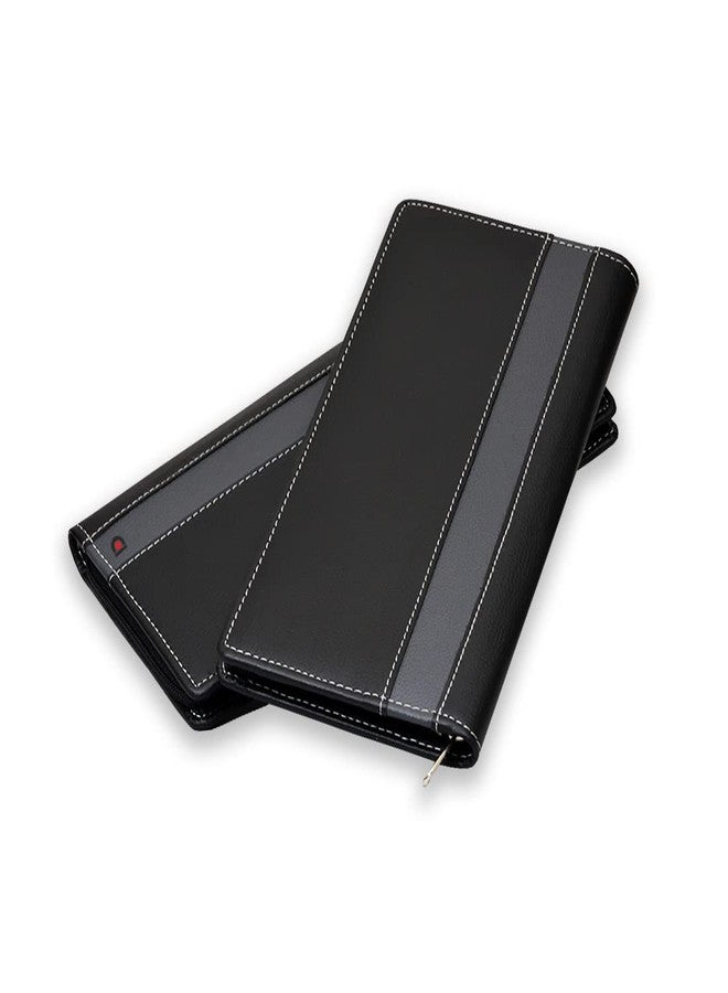 COI Black Document Holder Folder/Cheque Book Cover/File Organizer/Office Stationery/Set of 2 - Image 1
