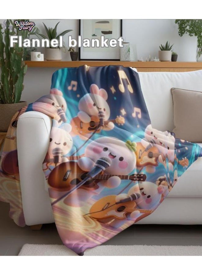 عام Wisdom Fairy (أحدث) بطانية رقيقة من الفانيلا (دافئة ومريحة، ومناسبة للنوم، واستخدام اللعبة، وإزالة الغبار والرمل) 150 سم * 200 سم - 72 - Image 1