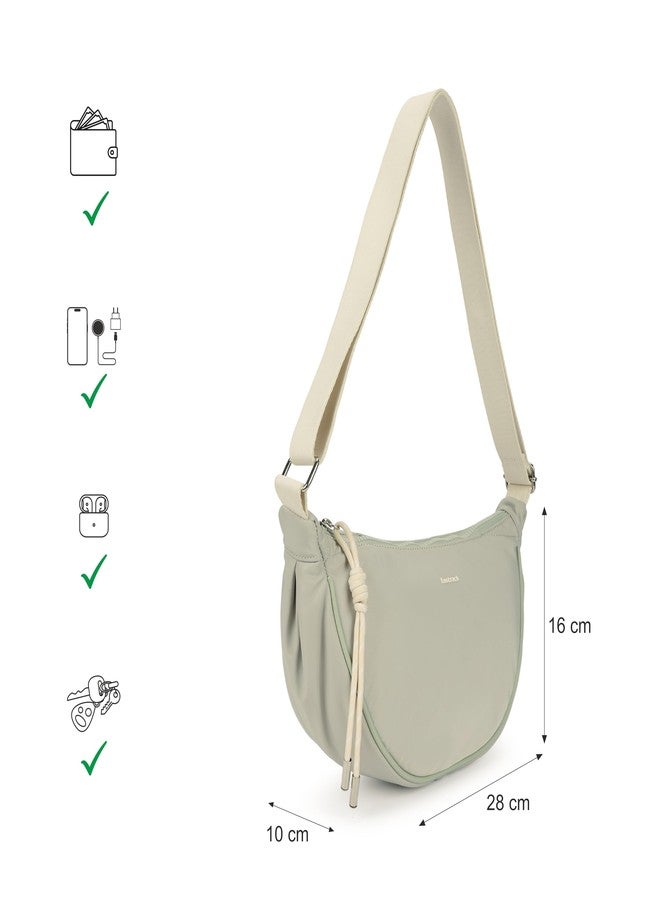Fastrack Curve Sling | Women’s Nylon Sling Bag | Adjustable Webbing Strap, Spacious Main Compartment & Quick-Access Pockets - Image 4