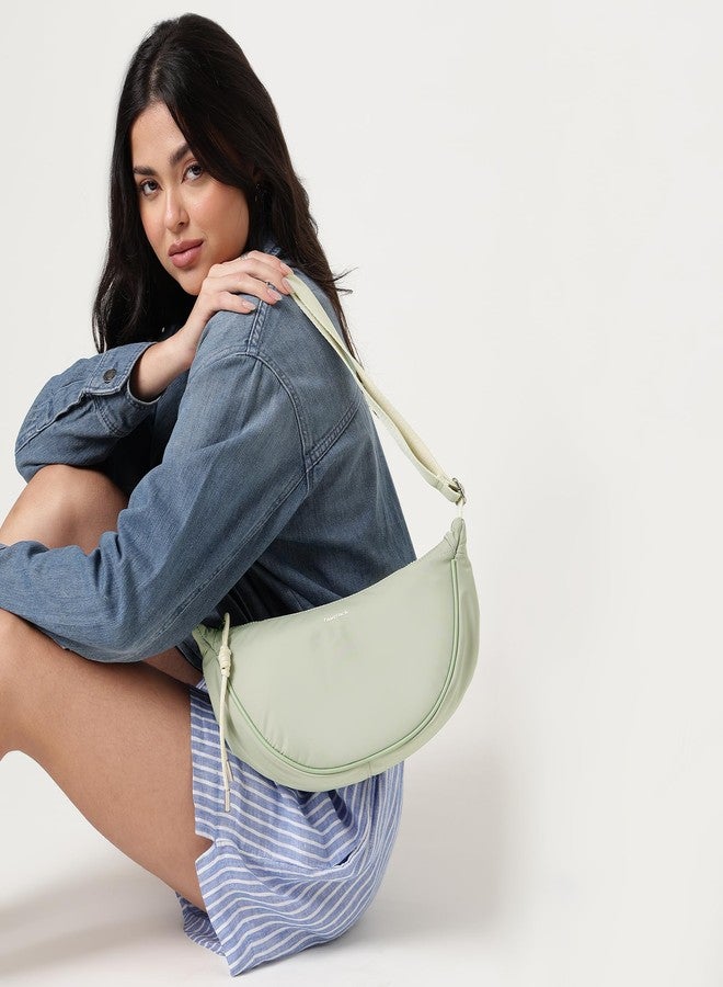 Fastrack Curve Sling | Women’s Nylon Sling Bag | Adjustable Webbing Strap, Spacious Main Compartment & Quick-Access Pockets - Image 2