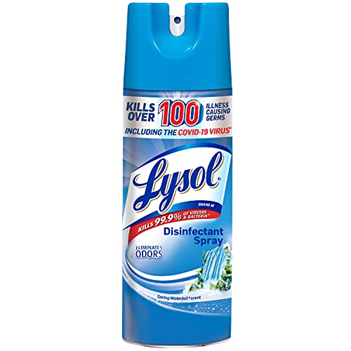 Lysol Sanitizing and Antibacterial Spray for Disinfecting and Deodorizing, Spring Waterfall, 12.5 Fl Oz - Image 1