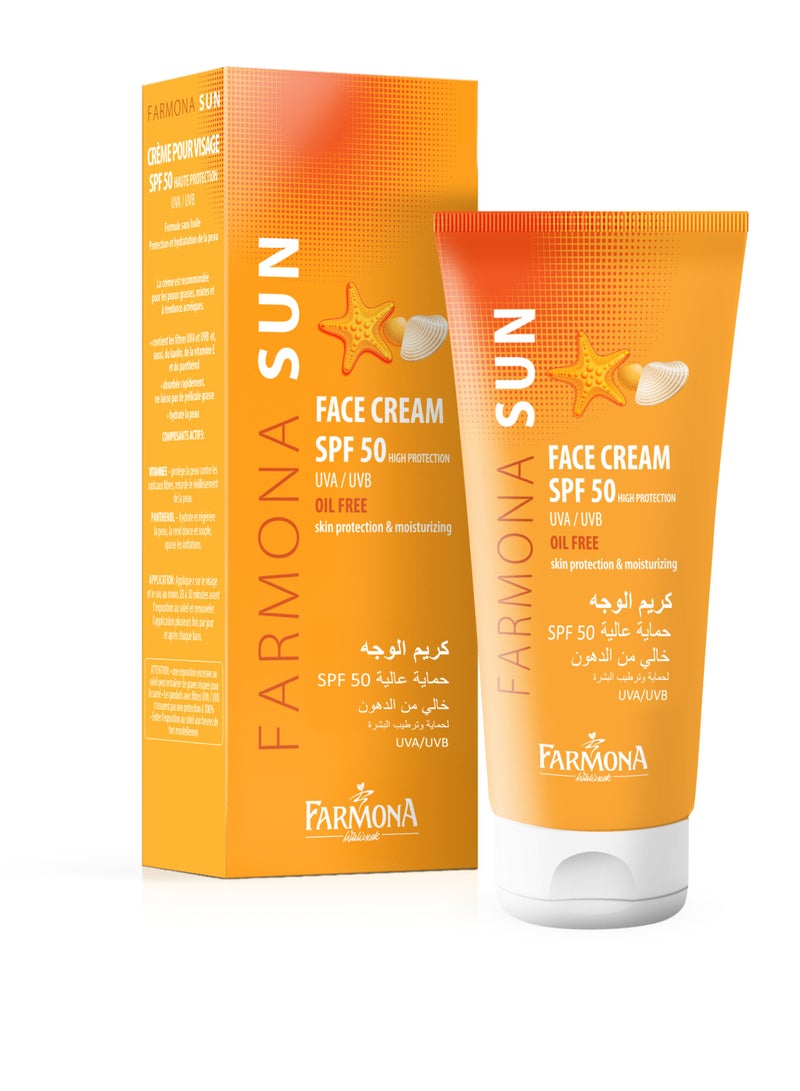 FARMONA Face Cream Oil Free SPF 50 High Protection 50ml.