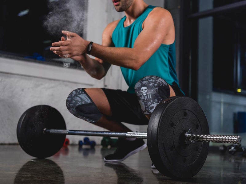 Jupiter Knee Sleeves (1 Pair), 7mm Compression Knee Braces for Squats,Weightlifting,Powerlifting,Cross Training for Men & Women (Large) - Image 2