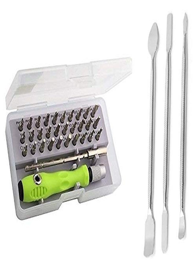 Axtella Wroughton 32 In 1 Mini Screwdriver Bits Set With Magnetic Flexible Extension Rod For Home Appliance,Laptop,Mobile,Computer Repairing Preparations With Set of 3 Metal Openers for Mobile Phone and Gadget Repairing Supporting Tools - Image 1