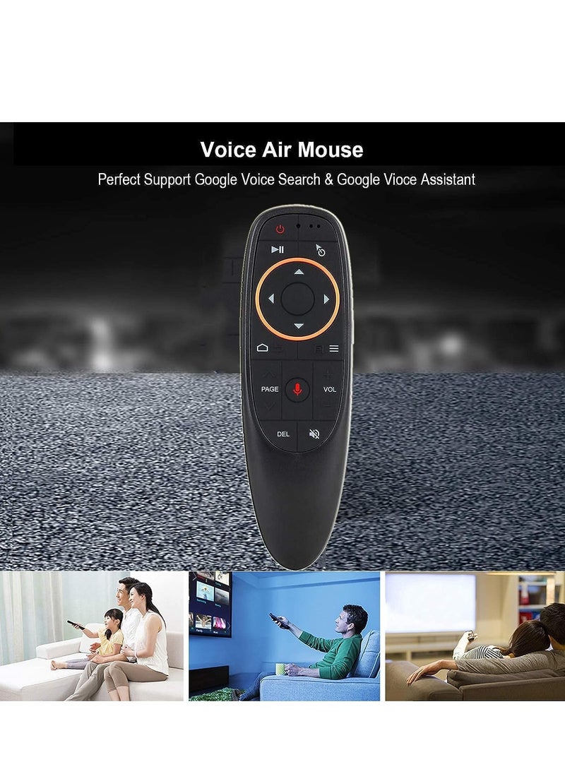 Generic - Voice Remote Air Mouse Remote, 2.4G RF Wireless Remote Control with 6 Axis Gyroscope and Infrared Learning, Air Fly Mouse with Voice Input for Android TV Box/PC/Smart TV/HTPC/Projector - Image 1