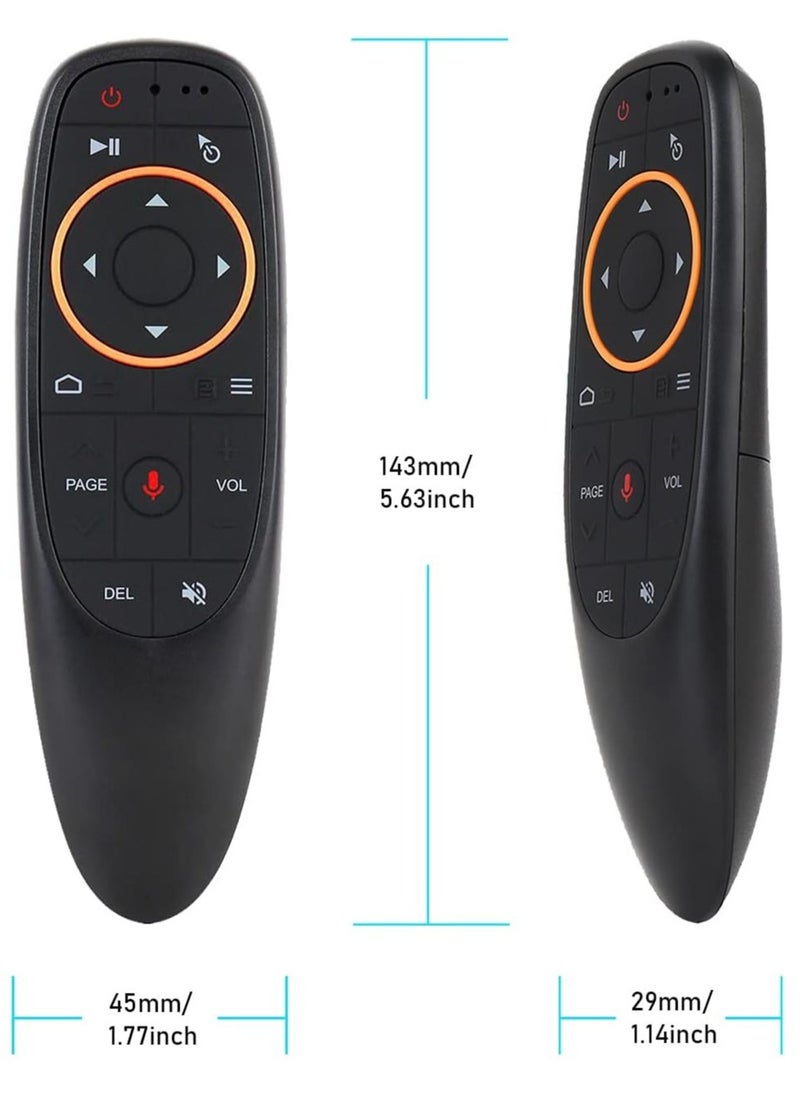 Generic - Voice Remote Air Mouse Remote, 2.4G RF Wireless Remote Control with 6 Axis Gyroscope and Infrared Learning, Air Fly Mouse with Voice Input for Android TV Box/PC/Smart TV/HTPC/Projector - Image 1