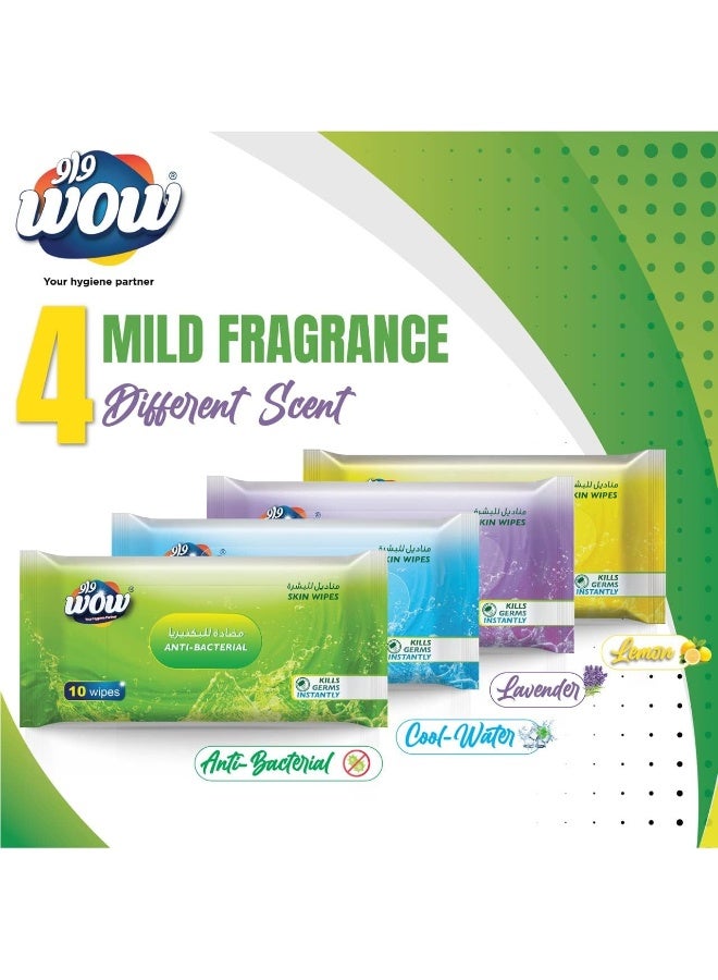 WOW Antibacterial Multi Surface Cleaning Wipes - Pack of 4 - Image 3