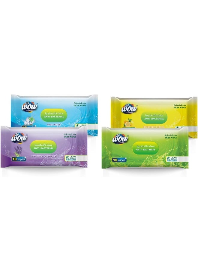 WOW Antibacterial Multi Surface Cleaning Wipes - Pack of 4 - Image 1