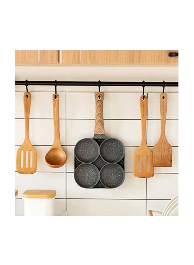 Generic - Breakfast Pan Nonstick All-In-One 3 Section Frying Pan Divided Frying Grill Pan for Egg Bacon and Burgers Suitable for Gas Stove & Induction cooker(four section) - Image 1