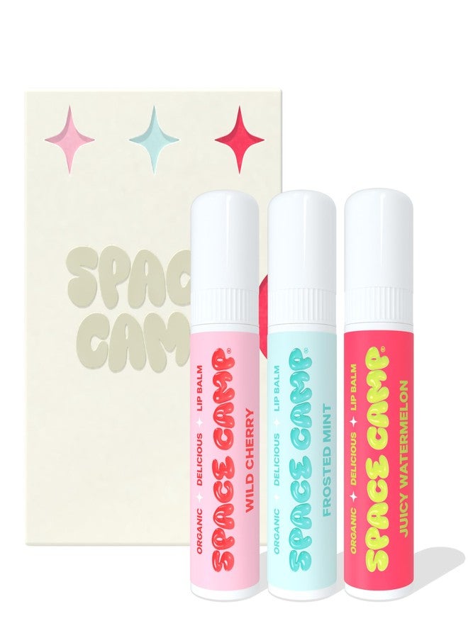 Space Camp Wellness Jumbo Lip Balm (Originals 3 Pack (Wild Cherry, Juicy Watermelon, Frosted Mint - Image 1