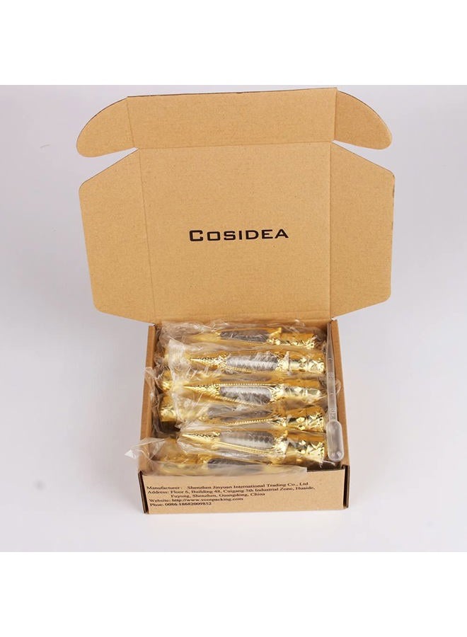 COSIDEA 15pcs empty golden crown 4ml lip gloss tubes, empty lipgloss tube for DIY lip gloss - Image 2