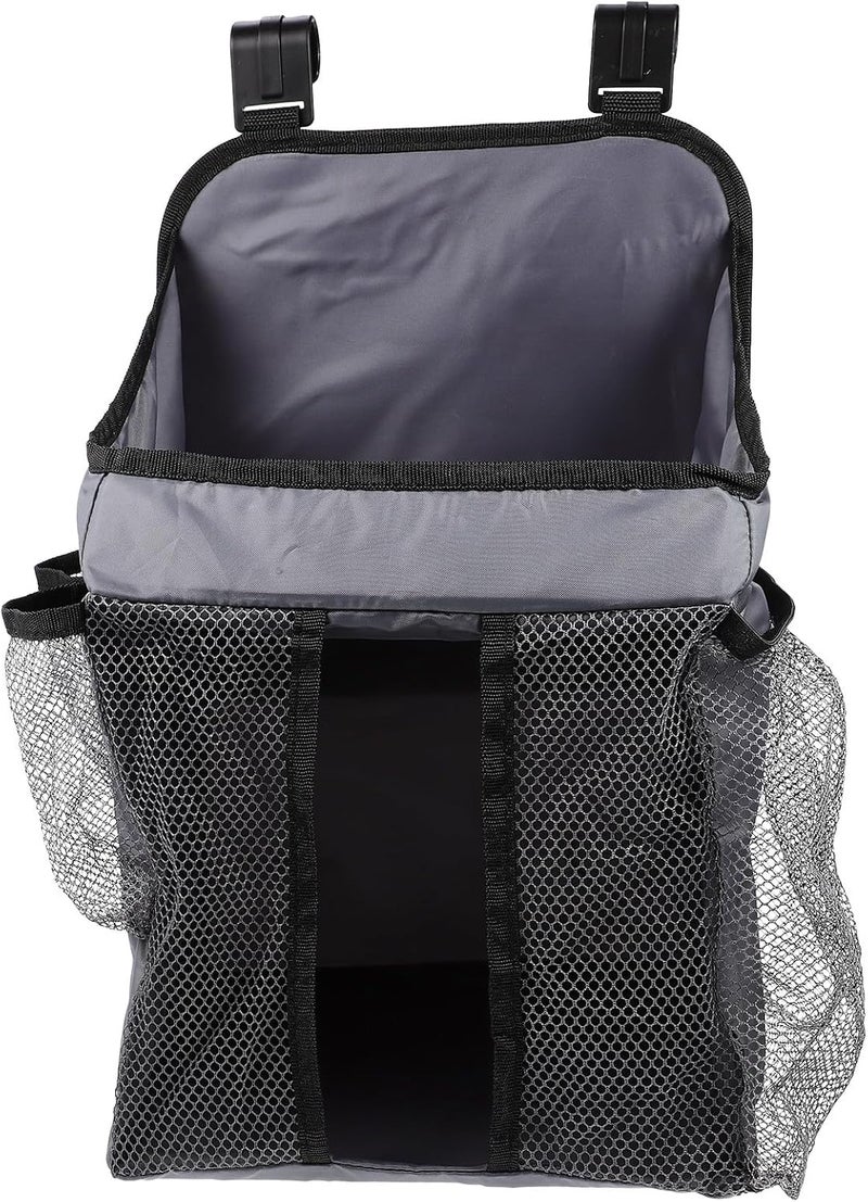 Bedside Hanging Diaper Organizer Bag for Nursery Storage Diapers Container with Foldable Design and Sundries Pouch for Home Nursery - Image 1