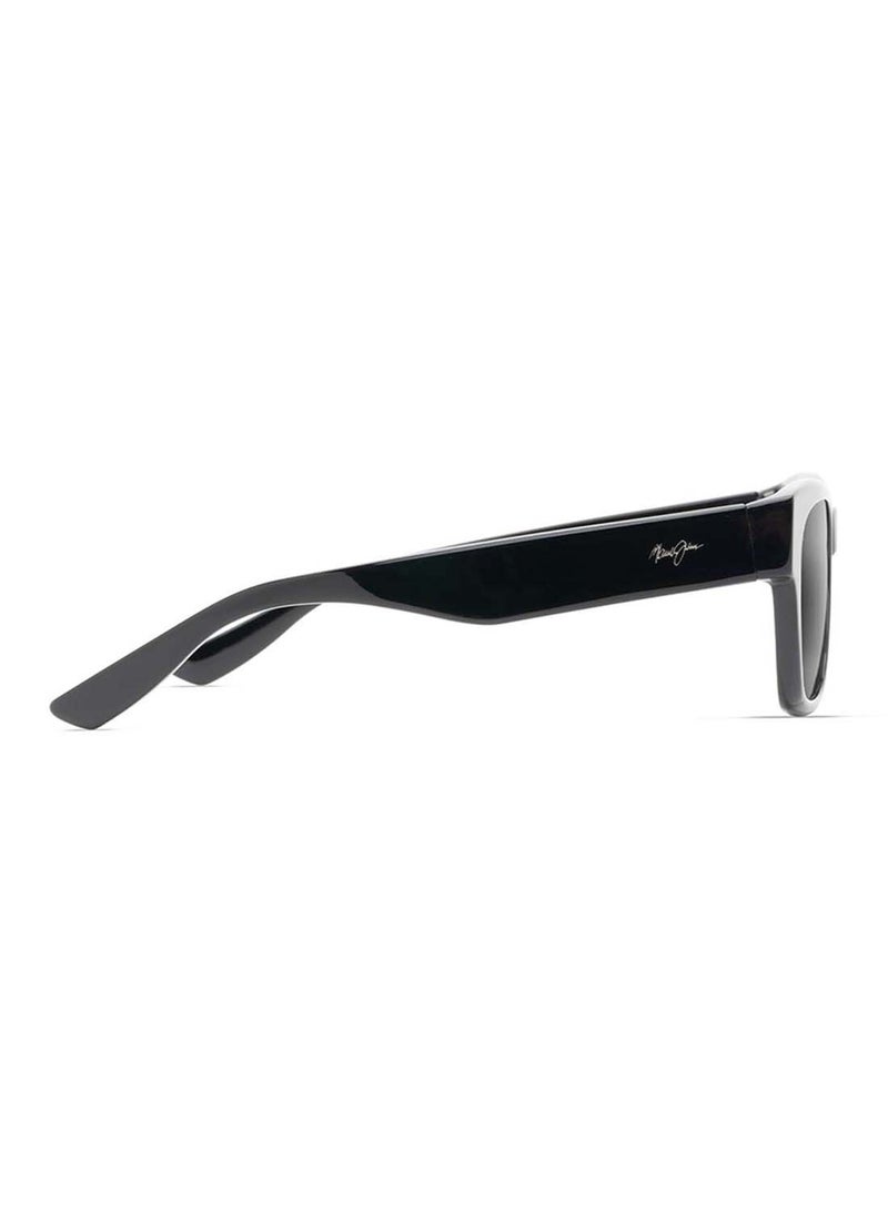 MAUI JIM نظارات شمسية حصرية ماوي جيم 746-02MR جراي بايرون باي مطاط أسود غير لامع - Image 3