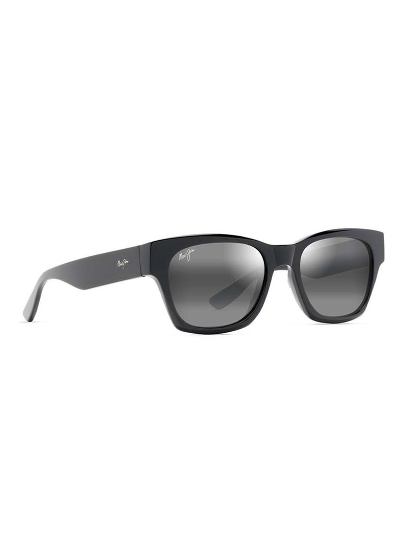 MAUI JIM نظارات شمسية حصرية ماوي جيم 746-02MR جراي بايرون باي مطاط أسود غير لامع - Image 2