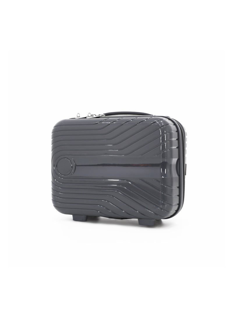 Fancl 3-Piece Hard-Side Polypropylene Luggage Set – Lightweight, Durable, Spinner Trolley with TSA Lock,Grey (BC-12"S-20",M-24",L-28",XL-32") - Image 3