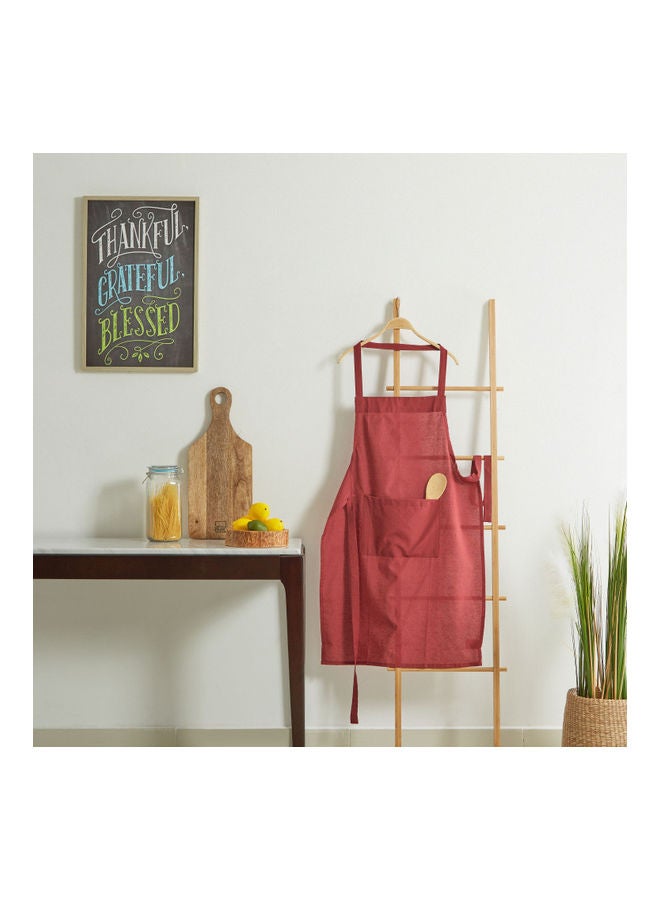 هوم بوكس مريلة سادة من أتلانتا أحمر 90x60سم - Image 3