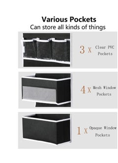 MIXDE Heavy Duty Door Hanging Organizer Baby Storage Door Organizer Door Hook with 5 Large Pockets for Cosmetics, Toys and Sundries  - Image 2
